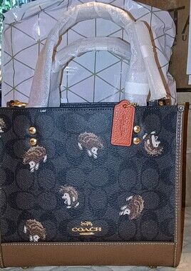 NWT Coach Mini Dempsey Tote 22 Hedgehog Signature Micro 🦔NEW🦔 Factory Wrapped